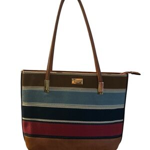 Michael Kors Striped Multicolor Tote Bag